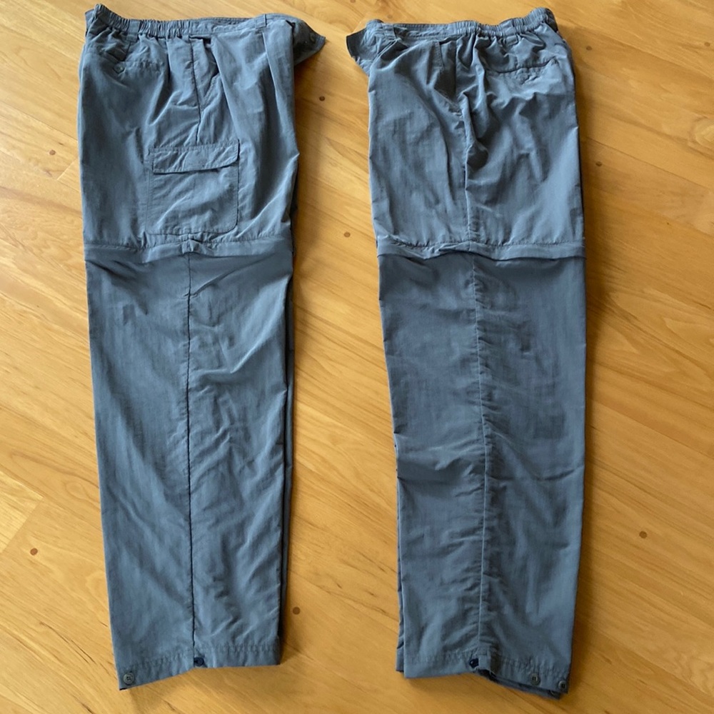 Two pair Womens Campmor Hiking Water Camp Pants Large